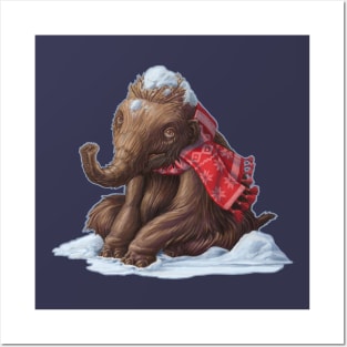 Winter Baby (Mammuthus primigenius) Posters and Art